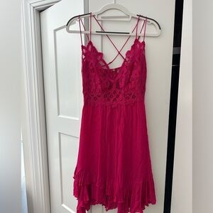 Free People flowy pink dress